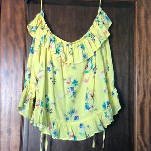 Off the shoulder floral blouse